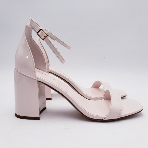 Madden Girl STAR Block Heel Platform Sandal Ankle Strap Square Toe Pink Size 11 - Picture 1 of 13